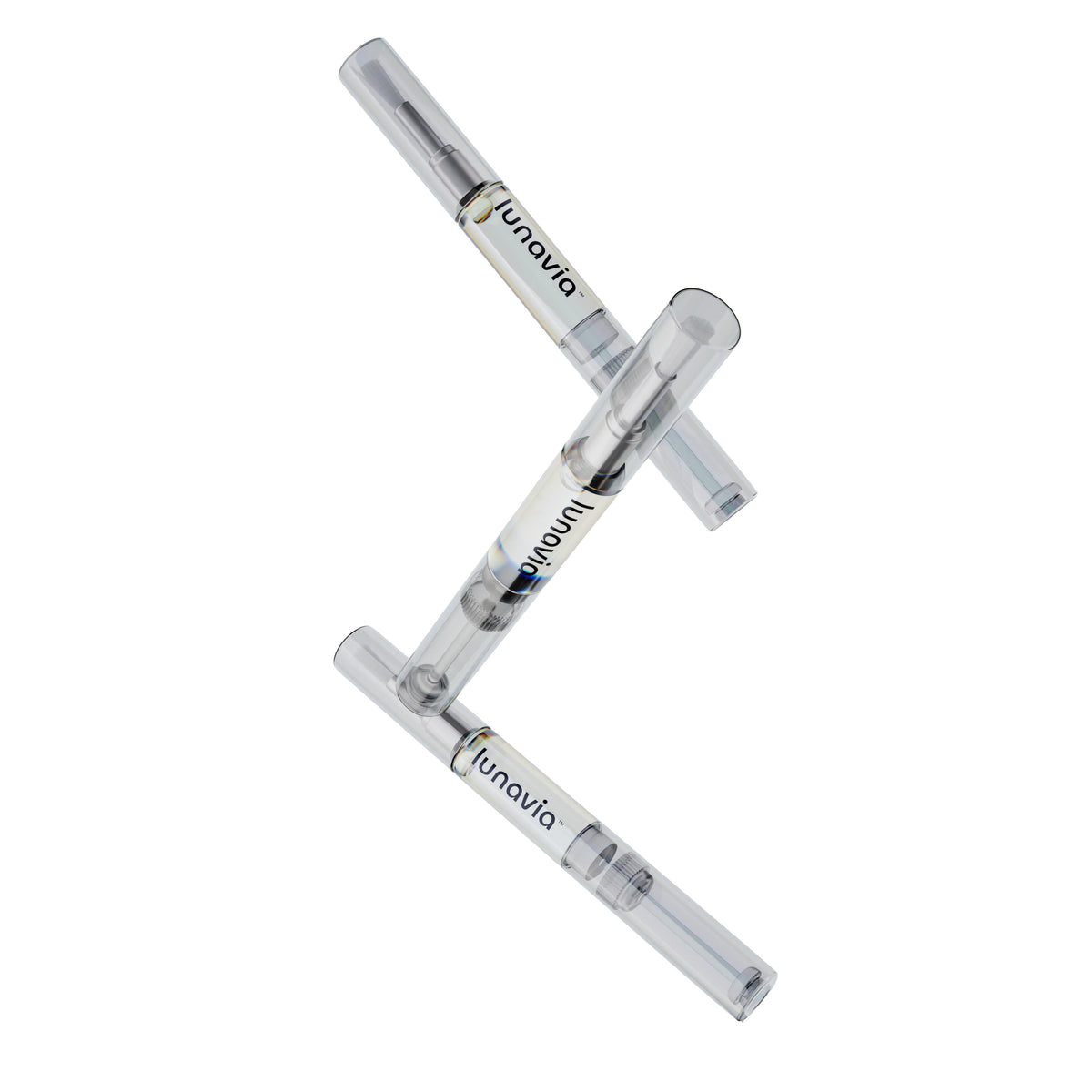 Lunavia™ Nail Strengthening Pens arranged diagonally on a light background